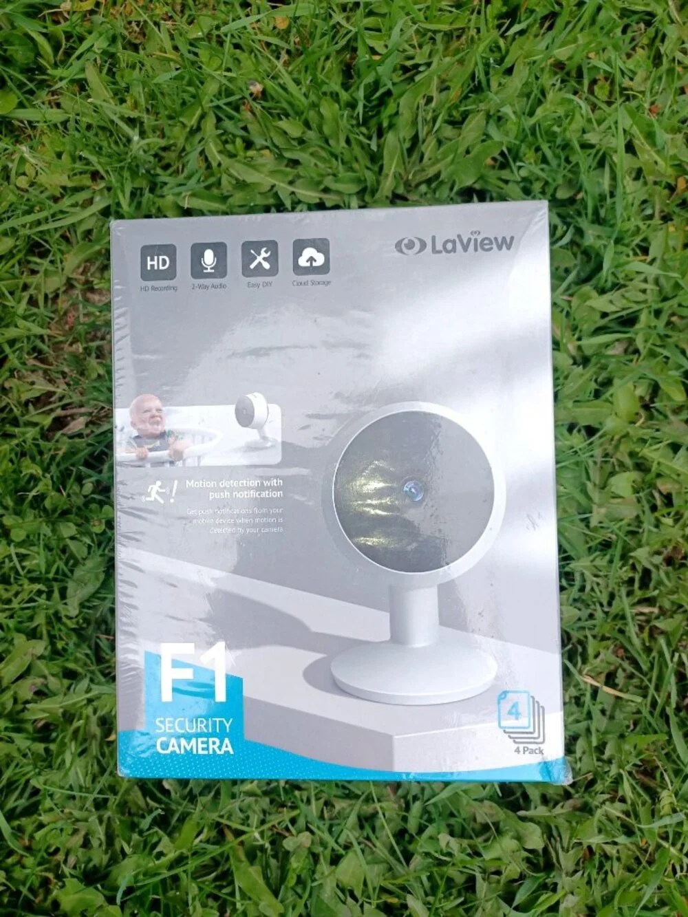 LaView Security NWB Camera Complete 4-Room Home Security System HD Smart Cams